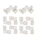 Zitrades LED Strip Connector 4 Pin, Compatible with 10mm Width SMD 5050 RGB Strip Light, Strip to Strip Jumper (10PCS L Shape + 20PCS Clips)