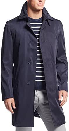 Calvin Klein Men's X Mail Slim-Fit Raincoat with Removable Liner (42 Regular, Dark Navy) at 