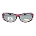 Polarized Sunglasses Fit Over Glasses for Small Glasses Oval Frame Red Print