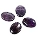 2pcs AAA Natural Amethyst Oval Cabochon Flatback Semi-precious Gemstone Cabochons 20x15mm or 0.79