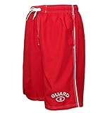 Adoretex Mens Guard Boardshorts Swimsuit (MG001) - Red - X-Large