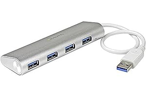 StarTech.com 4-Port USB Hub, USB A to 4x USB-A Ports, USB 3.2 5Gbps, Bus-Powered, Portable Laptop Hub Expansion