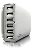 i-xtm© Multiple USB Charger 6 Port 60 Watt Portable High Speed Charging Station; 3-1 Cable Included