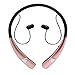 Bluetooth Earbuds, Wireless Headphones Neckband Headset Stereo Hand-free Sports In-ear Noise Cancelling Earphone with Mic for iPhone, Samsung, Android and Other Bluetooth Devices by Havan (Rose Gold)