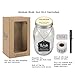 Top Shelf Everyday Wish Jar Kit with 100 Tickets, Pen, and Decorative Lid, Clear
