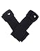 Dahlia Women's Fingerless Arm Warmers Gloves - Flower Pearl Short