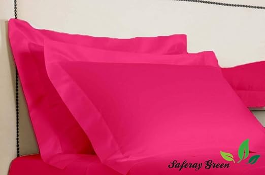 Amazon Com Hot Pink Pillow Shams Set Of 2pc Luxury 850 Thread