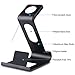 SPARIN Apple Watch Series 3/2 Stand, Aluminum Changer Stand Dock Holder with Premium Stylus Pen for All Apple Watch Models and iPhone, Black