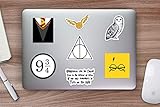 Harry Potter Vinyl Laptop and Water Bottle Decal Sticker Pack, Made in US