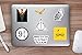 Harry Potter Vinyl Laptop and Water Bottle Decal Sticker Pack, Made in US