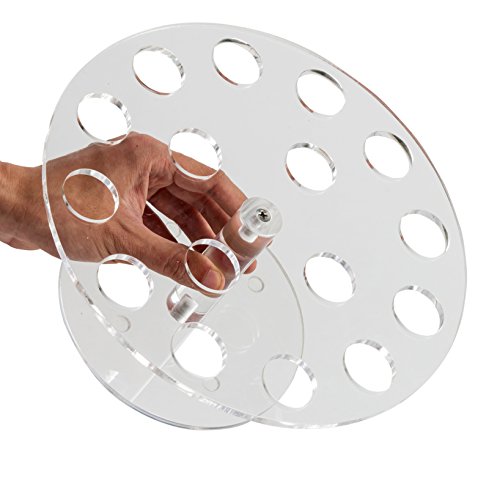 WSCS 16 Hole Acrylic Ice Cream Cone Stand, Clear Ice Cream Cone Hoder For Party - Thumbnail 5