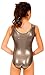 TumbleWear Big Girl's Sofia Gun Metal Grey Leotard
