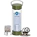 Hydrogen Alkaline Water Bottle with Tea Tumbler Infuser Double Wall Tea Bottle Glass Hydrogen Alkaline Water Maker Machine Make Hydrogen Content Up to 800-1200 PPB and PH of 7.5-9.0