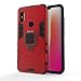 Xiaomi Redmi Note 6 Pro Case DWaybox Iron Man Design 2 in 1 Hybrid Heavy Duty Armor Hard Back Case Cover with Ring Holder for Xiaomi Redmi Note 6/Redmi Note 6 Pro 6.26 Inch (Red)