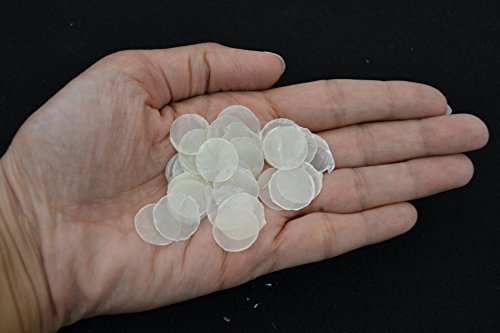 100 Pcs Round Capiz Sea Shell Blank No Hole Craft 1/2"