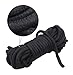 Namee 32 feet/10m BDSM Bondage Soft Cotton Rope for Sex Restraints for Couples 8mm Soft Silk Rope Solid Braided Twisted Ropes Black