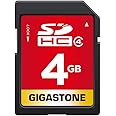 GIGASTONE 4GB SD Card SDHC Class 4 Memory Card for Photo Video Music Voice File DSLR Camera DSC Camcorder Recorder Playback PC Mac POS, with 1 Mini case