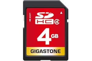 GIGASTONE 4GB SD Card SDHC Class 4 Memory Card for Photo Video Music Voice File DSLR Camera DSC Camcorder Recorder Playback P