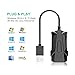Mailiya USB Sound Card Audio Adapter External Stereo Sound Adapter with 3.5mm Headphone and Microphone Jack for Windows, Mac, Linux, PC, Laptops, Desktops, PS4