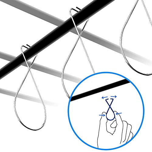 [100Pack] Ceiling Hook Clips，Tbar Squeeze Hangers Clips Drop Ceiling