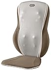 HoMedics, Triple Shiatsu Full Body Massage Cushion, Full Back Massager with 12 Nodes & Optional Heat, Integrated Strapping System & Programmed Controller with 2 Speed Settings. (Renewed)