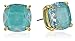 kate spade new york Enamel Small Square Mint Stud Earrings