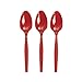 Amscan AMI 43601.40 Apple Red Plastic Spoons Big Party Pack, 100 Ct., 7.3