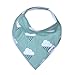 Snap Buttons Cotton Baby Bandana Drool Bibs Saliva Towel for Set of 4 Baby Feeding
