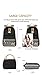 HITOP Geometry Polka Dots Casual Canvas Backpack + Lunch Bags + Pen Case Bags Set (Black)