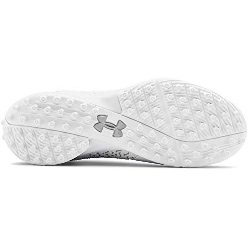 Under Armour Women's Highlight Turf Lacrosse Shoe, White (100), 8.5