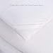 HOMFY Premium Cotton Comforter King,Quilted Comforter with Corner Tabs, Soft and Breathable (White, King)