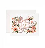 Rifle Paper Co Will You Be My Bridesmaid Card (Pack of 8, White)
