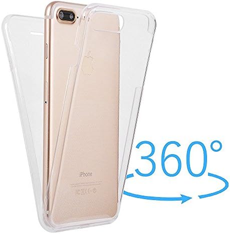 Phone Case for iPhone 7 Plus,360 Degree Clear Full Body Coverage Case Soft TPU Front &amp; Back Protective Phone Cover for iPhone 7 Plus