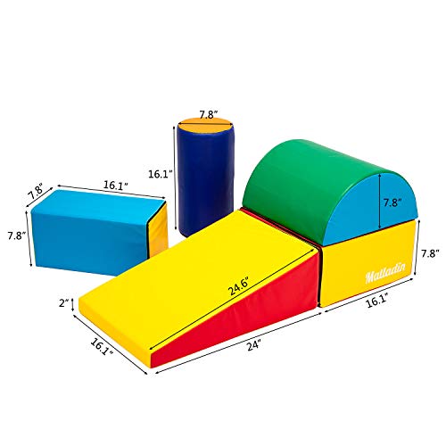 Matladin Indoor Safe Soft Foam Climber 5Piece Sets, Beginner Toddler