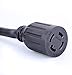 Ceptics 25-Ft 30-amp Generator Extension Cord NEMA L14-30 | UL Listed | 4-prong locking plug | 30A, 125/250V