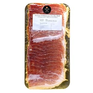 Serrano Schinken Trevélez +20M – OHNE ZUSATZSTOFFE, geschnitten 200g