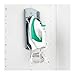 Variera, Inc. Galvanized Metal Mount Holder for Iron and Steamers Home Kitchen Bedroom Organizer Appliance Station Wall Plate (No Iron)