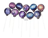 Sparko Sweets Galaxy Lollipops Clam-Shell Gift Pack, Galactic Designs, 10 Count, 8 Ounce