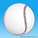 Rhode Island Novelty Inflatable Baseballs - Birthday Favors Decor - Beachball Fun - Spors Themed Pool Party Toy (12 Piece), Red White, 16