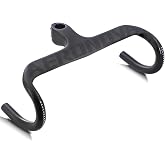 Yccyctrek Carbon Aero Integrated Bars 400 * 90mm Handlebars Road Bike | Carbon Fiber Gravel Drop Handlebar, 28.6mm UD Matte Black One Piece, Full Internal Routing, Speedometer Mount Compatible