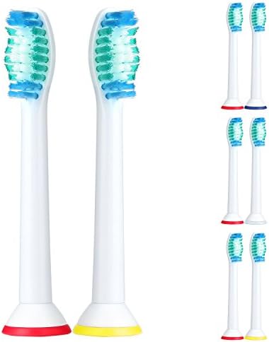 Sonicare Toothbrush Replacement Heads Standard Size Electric Toothbrush Heads w/Cap by ITERY for Philips Sonicare Proresults Diamondclean Flexcare Healthy White Gum Health Sonicare 3 series - 8 Pack