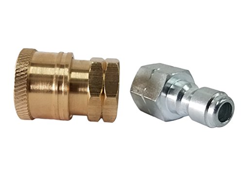 Ultimate Washer 1/4-Inch Quick Connect Pressure Washer Adapter Set, Max Pressure 5000 PSI Rating