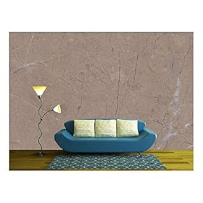 Brown Marble Texture Background - Removable Wall Mural | Self-Adhesive Large Wallpaper - 66x96 inches
