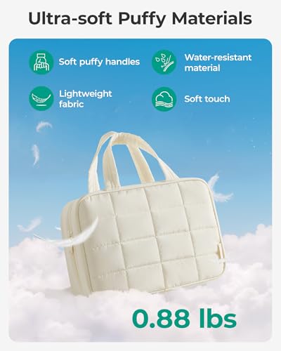 BAGSMART Travel Toiletry Bag Women's Toiletry Bag for Hanging Large Wash Bag Hand Luggage Travel Accessories for Women Girls Black