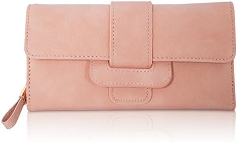 Portafoglio: Women's Soft Leather Fashion Style Clutch Wallet - Vanity Purse Gift Set With Silver Snake Bracelet