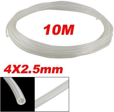 EbuyChX 10M 32.8Ft Transparent 4mm OD 2.5mm ID Pneumatic PU Air Tube Hose