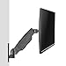 WALI Single LCD Monitor Gas Spring Wall Mount Fully Adjustable Fits One Screen up to 27”, 14.3 lbs Weight Capacity, Arm Max Extension 13.4″ (GSWM001S), Blackthumb 1