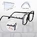 8 Pairs Safety Eye Glasses Side Shields Slip On Clear Side Shields for Safety Glasses, Fits Small to Medium Eyeglasses, Added More Protection on Safety Glasses