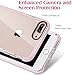 KERZZIL Compatible with iPhone 8 Plus/7 Plus Case, Clear Anti-Scratch Shock Absorption Full Protective Cover Case - Pink Clear