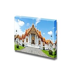 Canvas Prints Wall Art - Buddhism Temple of The Most Beautiful in Thailand. | Modern Wall Decor/Home Decoration Stretched Gallery Canvas Wrap Giclee Print. Ready to Hang - 12" x 18"